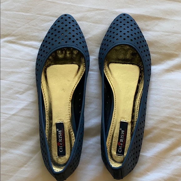 Cherish Shoes - Navy blue flats (brand new!)